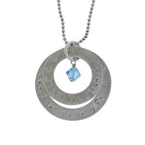 Sterling Silver 925 Adeline Yoshie "A Daughter Is A Gift Of Love" Pendant ONLY